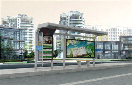 青島公共自行車棚制作廠家時達廣告制品廠